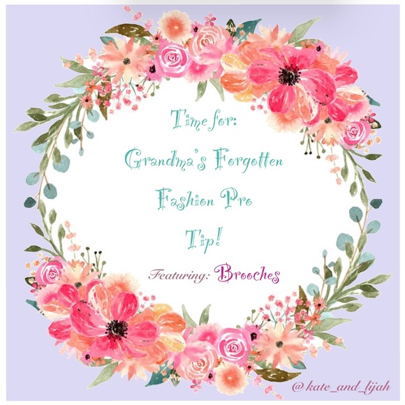 Grandma’s Fashion Pro Tip!! Feat: BROOCHES!! - Picture 1 of 15